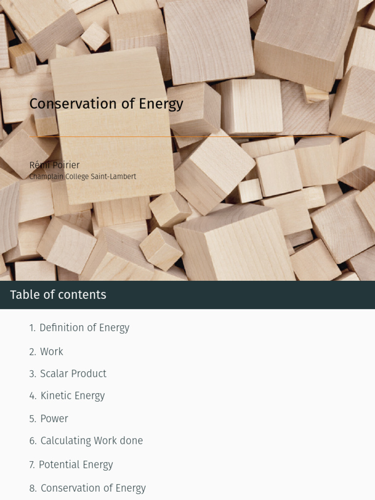 CONSERVATION OF ENERGY NOTES PDF intelligence overview