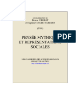 Pensee Mythique Representations Soc