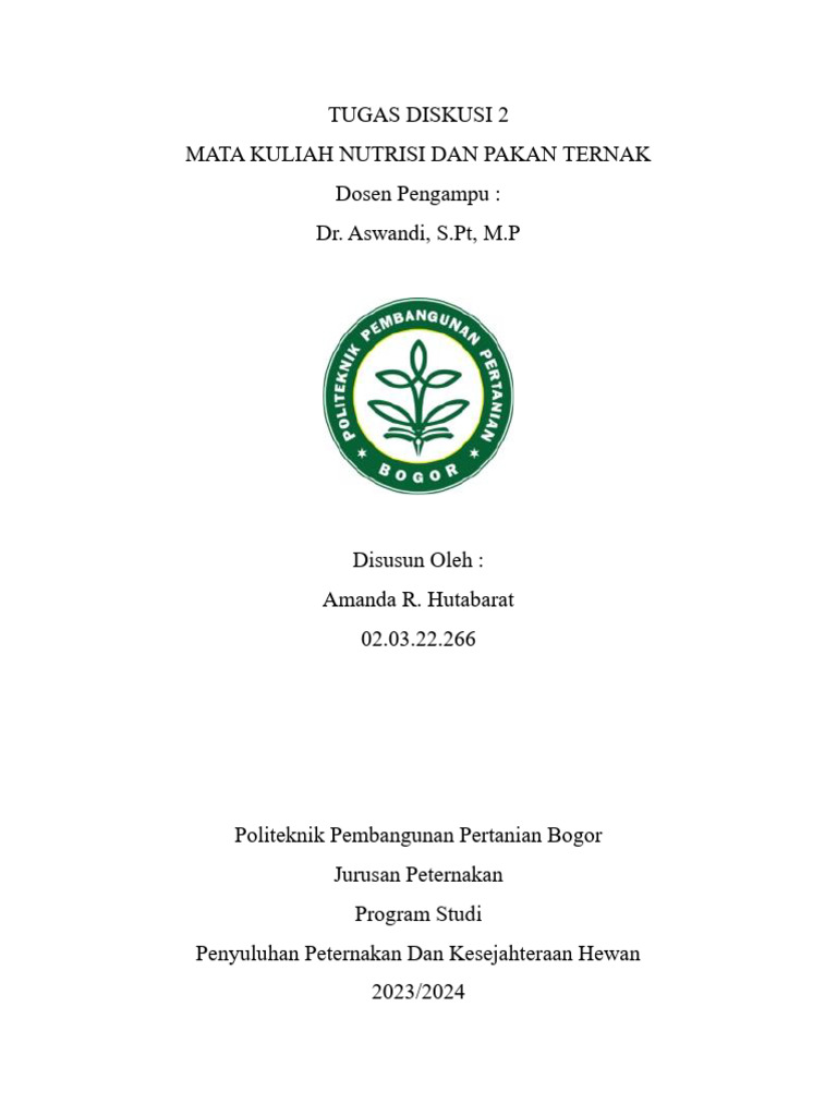 Sistem Pencernaan Babi Dan Unggas | PDF