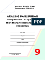 Araling Panlipunan: Iba't Ibang Sistemang Pang-Ekonomiya