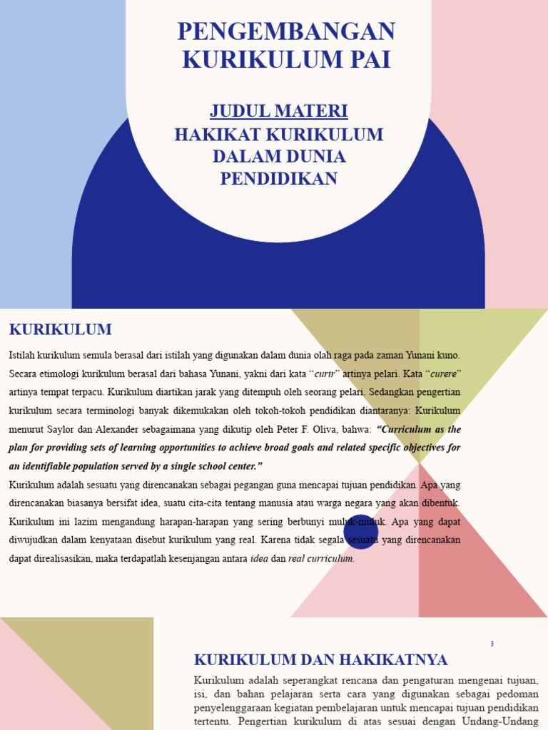 Pengembangan Kurikulum Pai Pdf