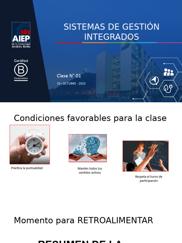 Sistemas de Gestión Integrados Clase 2 Componentes Del Sgi | PDF ...