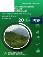 Produk Domestik Regional Bruto Kabupaten Magelang Menurut Lapangan Usaha 2018-2022