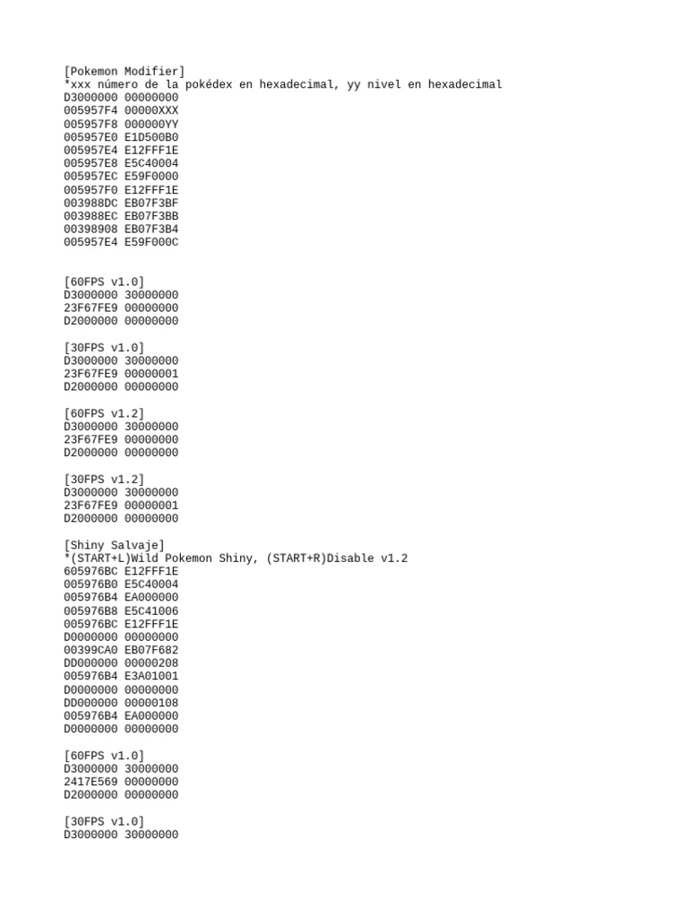 Pokémon Luna Cheats and Codes Guide | PDF | Gaming | Video Game ...