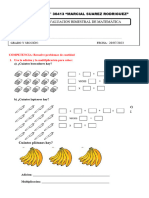 Evaluación de Matematica 4to Grado