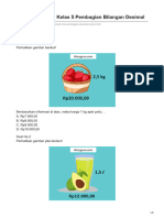 Soal Matematika Kelas 5 Pembagian Bilangan Desimal