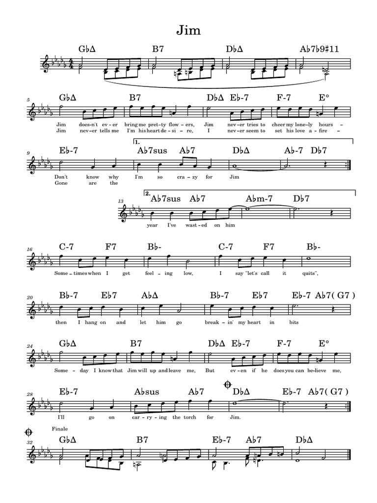 Jim - Jazz Standard | PDF
