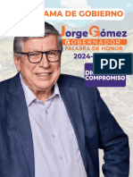 Programa de Gobierno Jorge Gomez - Gobernador 2024-2027 Palabra de Honor