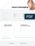 10x Web Copy - Product - Feature Messaging - Editable