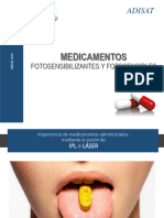 Farmacos Contraindicados para Laser y Luz Pulzada