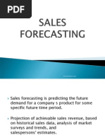 Sales Forecasting