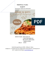 Proposal Usaha Spaghetti X, PM 1