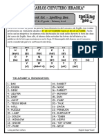 Spelling-Bee 3 - 4 Primaria