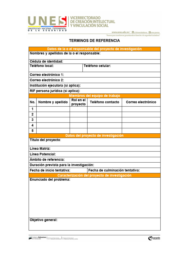 Ejemplo de Términos de Referencia (TDR) | PDF | Derecho