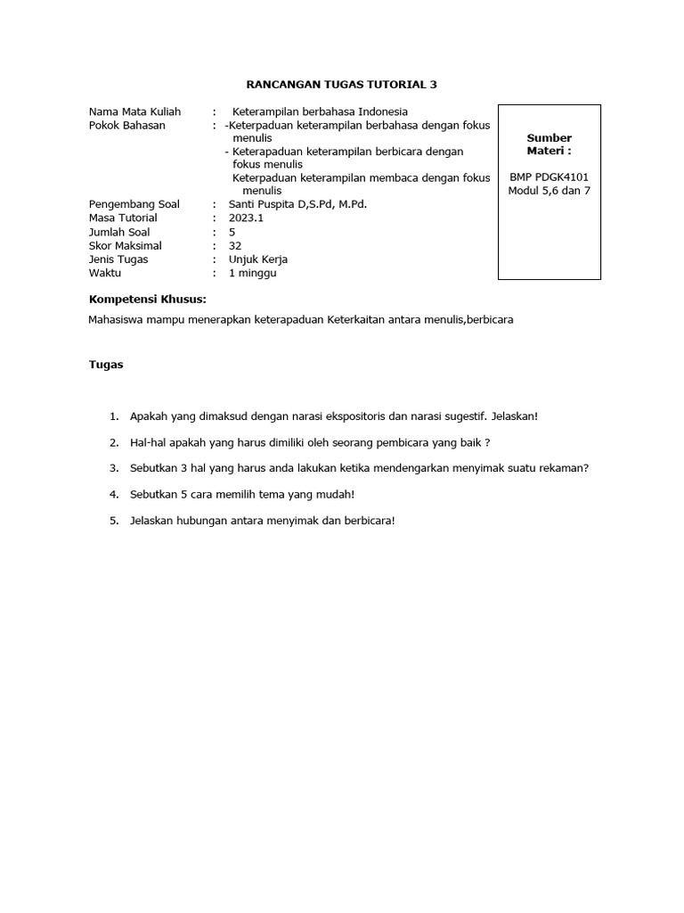 Tugas Tutorial 3 | PDF