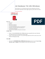 Cài Đặt Oracle Database 19c Trên Windows