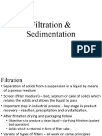 Filtration and Sedimentation