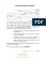 Modelo de Declaração de Antecedentes Criminais - 12 03 2019 - Atualizado