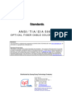 Cabling Standard - ANSI-TIA-EIA 598 A - FO Cable Color Coding