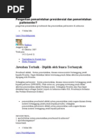Download Pemerintahan Presidensial Dan Parlementer by Laksmi Mahendrati Dwiharja SN68040192 doc pdf
