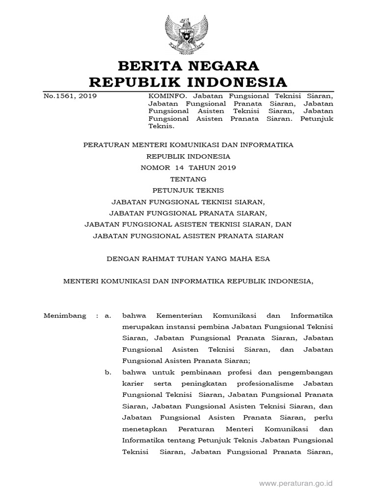 Soal Skb Asisten Teknisi Siaran Pemula