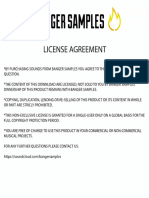 Banger Samples - License Agreement