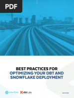 Best Practices For Optimizing Your DBT and Snowflake Deployment