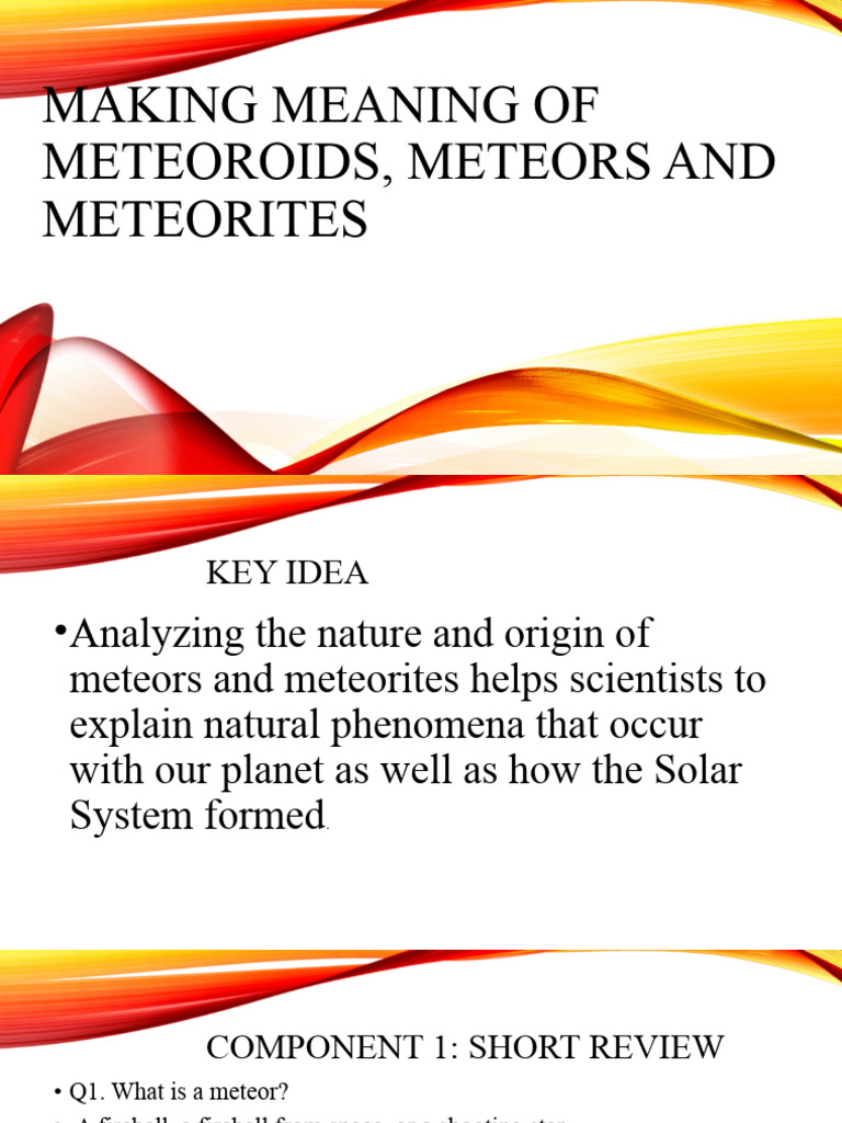 Making Meaning of Meteoroids, Meteors and Meteorites PDF