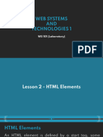 Lesson 2 HTML Elements 1