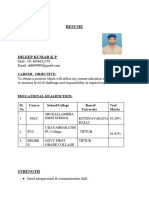 Dileep Resume