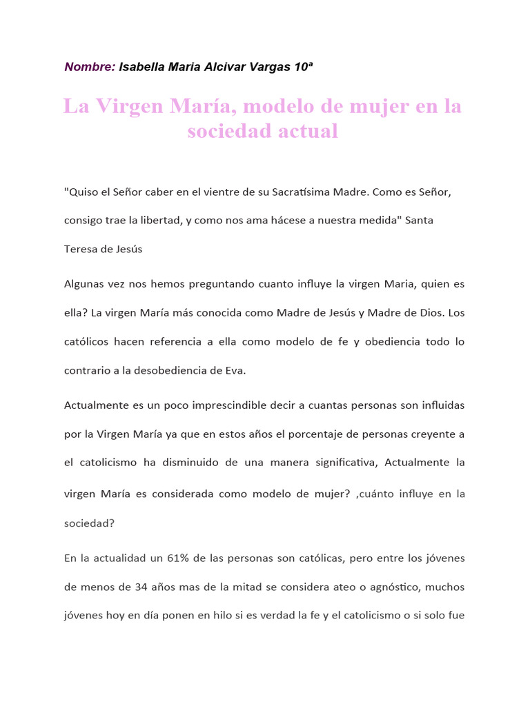 Maria Como Modelo de Mujer - Isabella Alcivar 10a | Descargar gratis ...