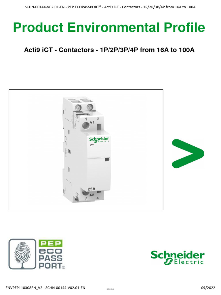 PEP Ecopassport SCHN-00144-V02.01-EN - 1 | PDF