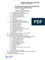 Especificaciones de Automatización y Comunicación