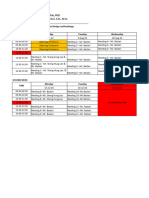 Fixed Teaching Schedule