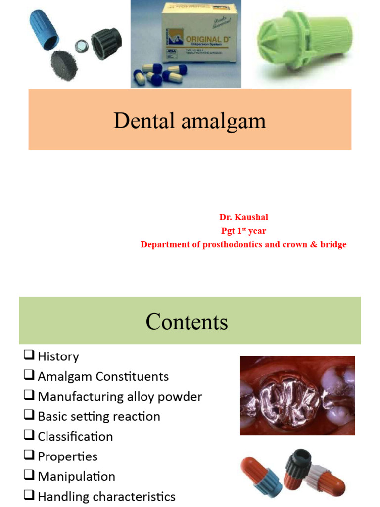 Dental Amalgam PDF Alloy Ingot
