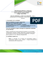 Guía de actividades y rúbrica de evaluación - Reto 1 - Caracterización de componente e interacciones principales en sistemas