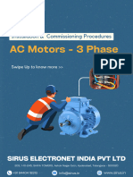 Installation & Commissioning Procedures of AC Motors - 3 Phase