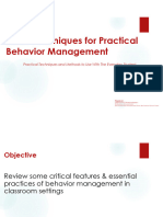 Basic Behavior Management Techniques PDSI
