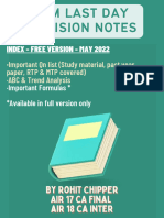 SFM Last Day Revision Notes May 22