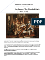 Music History Notes - Classical Style 