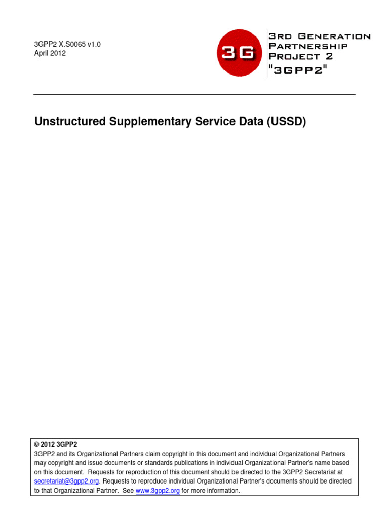 A USSD Call Flow 3gpp | PDF | Computer Standards | Information Technology