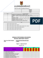 Borang Pentaksiran Kelompok Bahasa Arab KSSR Tahun 1 (Mohamad Syahmi Harun - Original)