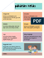 Poster Pendidikan Kesepakatan Kelas Berwarna Sederhana