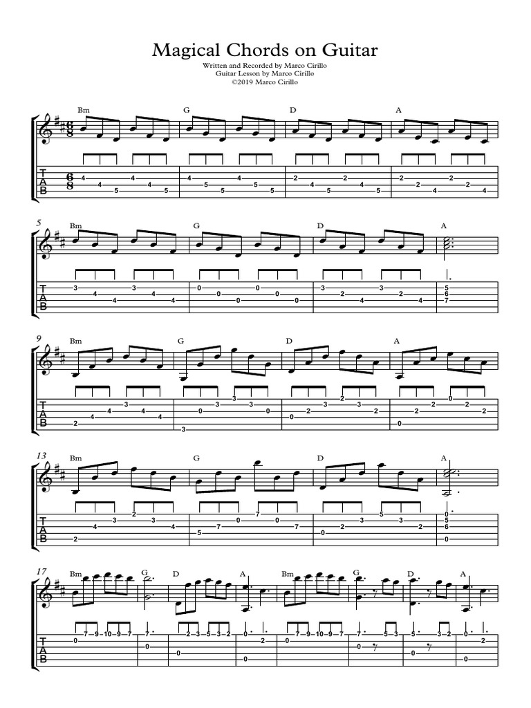 Magical Chords On Guitar PDF