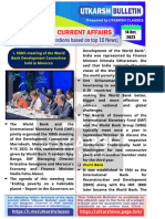 14 October 2023 Current Affairs English