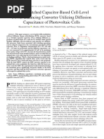 PWM Switched Capacitor-Based Cell-Level Power Balancing Converter Utilizing Diffusion Capacitance of Photovoltaic Cells