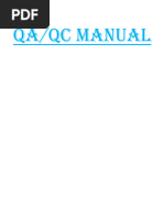 QA - QC Manual