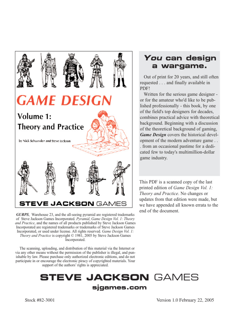 Game Design Vol. 1 Theory and Practice | PDF | Role Playing Games