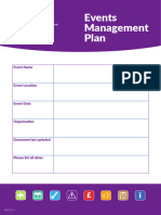Events Management Plan EMP