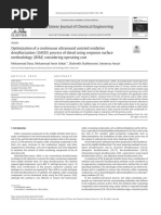 Optimization of A Continuous Ultrasound (UAOD) Process of Diesel Using Response Surface Methodology (RSM) Considering Operating Cost